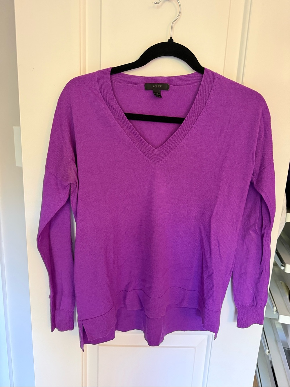 J. Crew Violet V-Neck Sweater